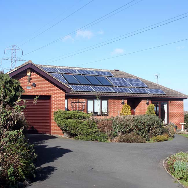 Bungalow with Solar Panels